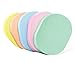 YABINA 5PCS Natural Compressed Essential BIG Oval Shape Soft Powder Puff Make Up Cosmetic Facial Cleansing Exfoliating Sponge Puff