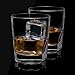 JoyJolt Carina Crystal Whiskey Glasses, Old Fashioned Whiskey Glass 8.4 Ounce, Ultra Clear Crystal Scotch Glass for Bourbon and Liquor Set Of 2 crystal Glassware