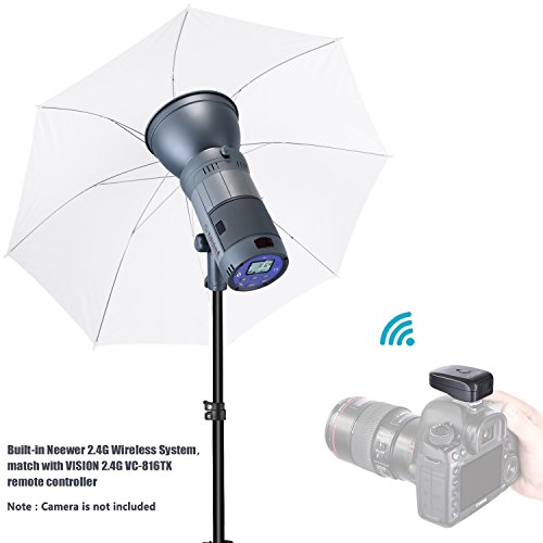 Neewer 300W Battery Powered Outdoor Studio Flash Strobe Lighting Kit(1