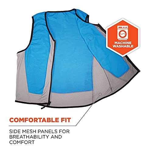 Ergodyne ChillIts 6667 Cooling Vest, Evaporative PVA Material for Fast