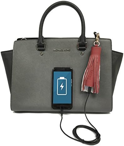 iTassel - Portable Rechargeable Power Bank Battery for Any Wireless Device - Charge Your Device Anywhere & Look Good Doing it! - Maroon