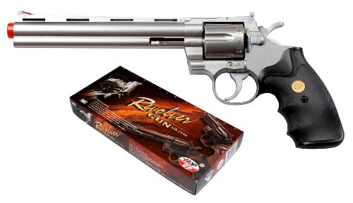941 UHC 8 inch revolver, Silver airsoft gun