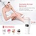 IPL Hair Removal for Women and Men, Gemeita Permanent Hair Removal System 600,000 Flashes Painless Facial Body Professional Hair Remover Device Anti-Allergy at Home, White