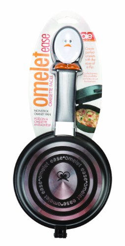 Joie Whisky Egg Non-Stick Double Sided Omelette Pan, Silver, Small