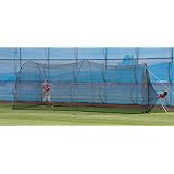 HEATER Sports PowerAlley Baseball & Softball Batting Cage Net & Frame - Heavy-Duty Net with Built-in Pitching Machine Harness for Safety (Machine Not Included) | Ideal for Batting Practice & Training