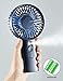 Handheld Misting Mini Fan, 4000 mAh Battery Operated or USB Powered Portable Fan with Cooling Humidifier, 4-15 Hours Battery Life, Water Spray Fan, 3 Setting,Quiet Air Conditioner for Travel and Women