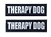 Albcorp Reflective Therapy Dog Patches with Hook Backing for Service Animal Vests/Harnesses Medium (5 X 1.5) Inch