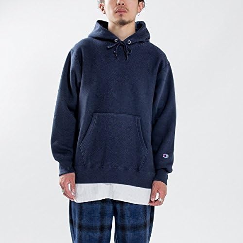 Amazon シップス ブルーストア メンズ Ships Bluestore Champion Ships Bluestore 別注 リバースウィーブ プルオーバーパーカー 78ネイビー Large Tシャツ カットソー 通販
