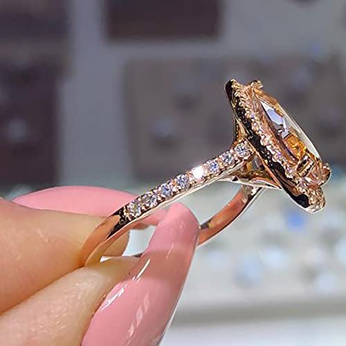 Engagement Round Cut Zircons Women Wedding Rings Jewelry Rings For