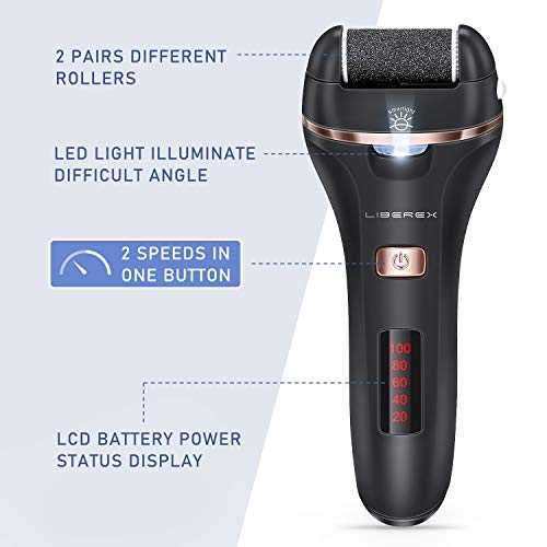 Liberex Electric Callus Remover Rechargeable Foot File Callus Shaver