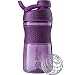 BlenderBottle SportMixer Twist Cap Tritan Grip Shaker Bottle, 20-Ounce, Plum primary
