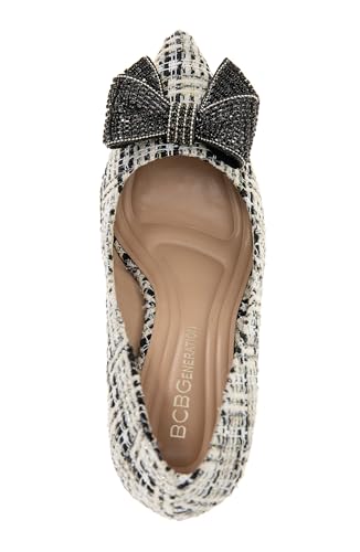 BCBGENERATION WOMEN’S BISSHA-2 PUMP, 5 IVORY MULTI