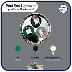 Appli Parts Dual Run Capacitor for ac 30+5 Mfd uF