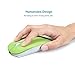 UHURU Wireless Mouse 2.4G Silent Rechargeable and Portable Mouse with 3 DPI for Notebook, Pc, MAC, Laptop, Computer - New & Improved Version (Green)