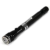 Xcellent Global Portable Extendable Magnetic Telescopic LED Flashlight Pick-up Work Light Flashlight Magnetic (Head and Bottom) Pick Up Torch with Batteries (additional 4 Bonus batteries included) LD052