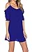 Happy Sailed Chiffon Off Shoulder Flare Sleeve Cocktail Party Mini Dress S-XXL