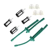 Carbhub 4140 358 7702 Fuel Filter Tune-up Kits for STIHL FS38 FS45 FS46 FS55 KM55 HL45 MM55 FS100 FS110 FS130 Trimmer Weed Eater with Fuel Line Primer Bulb (Pack of 2)