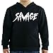 Savage Maverick Logan Paul Kids Hoodie (X - Large 14-16 Yrs, Black)