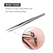 LASHVIEW Lash Tweezer, Vetus Straight Pointed Eyelash Tweezers for Profissional Grafting Eyelash Extension, Stainless Steel Needle Nose Tweezers for Lash Extension Stickers Precision Electronics, ST11