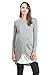 HELLO MIZ Women's Sweater Knit Long Sleeve Maternity Nursing Tunic Dress