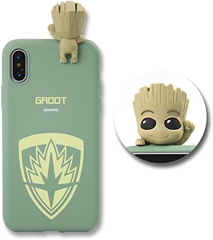Marvel Figure Color Jelly case for iPhoneXS MAX (Groot)