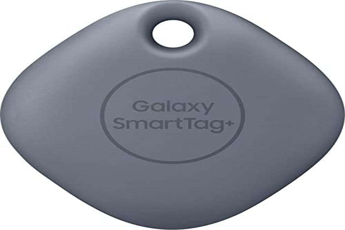 Samsung Galaxy SmartTag+ with Ultra-Wideband and Augmented Reality Finding, Bluetooth Item Finder and Key Finder, 120 m Finding Range, 1 Pack, Denim Blue (UK Version)