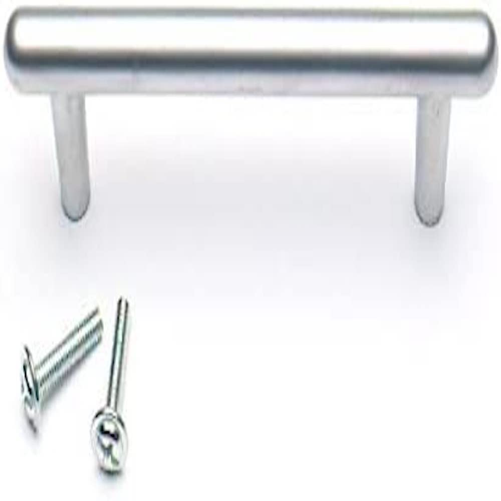 Merriway BH06149 (4 Pcs) Cupboard Cabinet Handle T-Bar Style, Matt Nickel 96mm - Pack of 4 Pieces