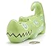 Whimsical Alligator Piggy Bank with Blue and Green Circles and Dots Great Savings Bank for Kids