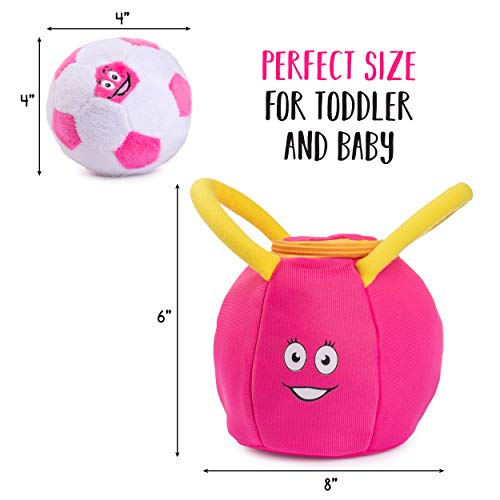 image for Plush Creations Baby Sports Toy | My First Sports Bag Plush Basketball