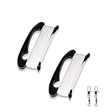 HAPPYTOY Kite Handle with Line String - 300ft Durable String - 2 Pack - Black