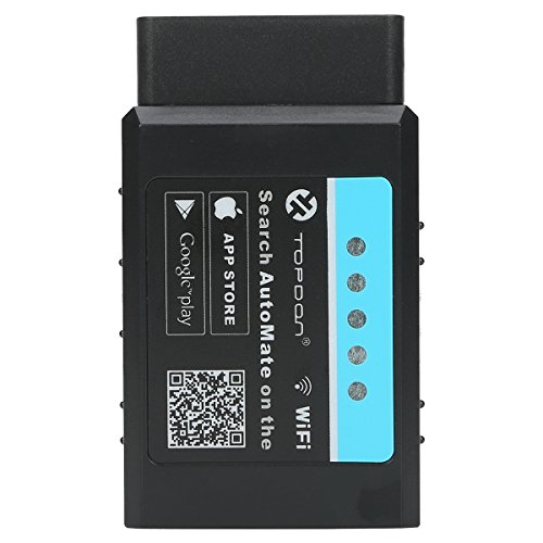 TT Topdon VCGM TOPDON AutoMate WiFi OBD2 Scanner For Live Data Diagnosis And Turning Off MIL(Check Engine Light) Compatible With Apple iOS and Android Devices