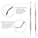 Premium Vinyl Weeding Tool Kit - Precision Stainless Steel Weeder - Hook and Pick with Fine Tweezers Crafting Set for Cricut Vinyl - by iVyne (Rose Gold)
