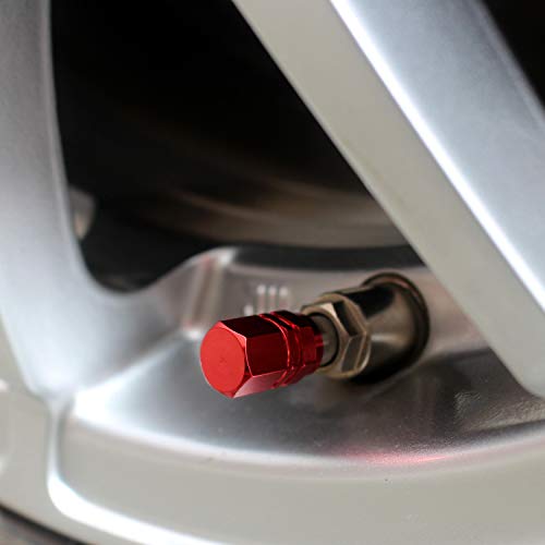 image for SAMIKIVA Tire Valve Caps, Premium Metal Rubber Seal Tire Valve Stem Ca