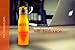 Real Zeal Fruit Infuser Flip-Top BPA Free Water Bottle with Unique Fruit Chamber and Integrated Juicer, 24 oz - Orange