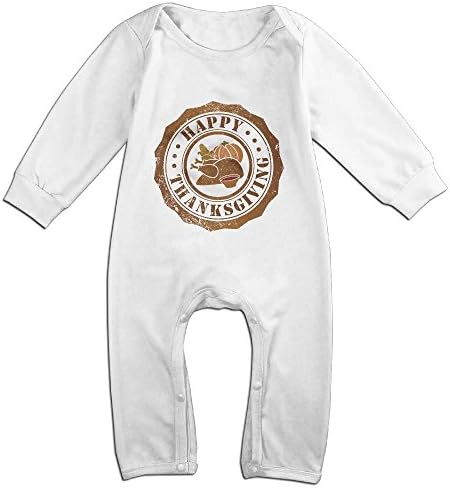 Z2G Thanksgiving Logo Baby Printed Rompers Unisex Long Sleeve Cotton Cute Pajamas Outfit Jumpsuit