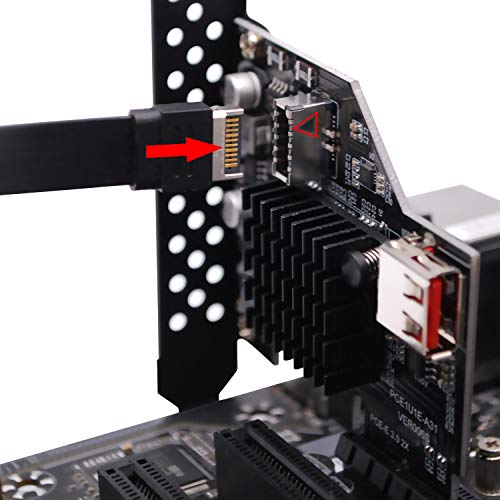 EZDIYFAB USB3.1 Gen2 Internal 20pin Front Panel Connector Expansion