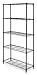 Whitmor Adjustable 5 Tier Shelving with Leveling Feet - Black