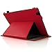 iGadgitz Premium Executive Red PU Leather Case Cover for Sony Xperia Z4 Tablet SGP712 SGP771 with Multi-Angle Viewing Stand + Auto Sleep Wake + Hand Strap + Screen Protector