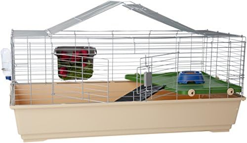 Amazonbasics Small Animal Cage Habitat With Accessories 124 X 68 X 52 Cm Jumbo Amazon Co Uk Pet Supplies