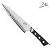 Zelite Infinity Chef Knife 8 Inch, Kitchen Knife, Chefs Knife, Chef Knives, Japanese Chef Knife - Japanese AUS-8 High Carbon Stainless Steel - Pakkawood Handle - Storm-X Finish Blade - Leather Sheath