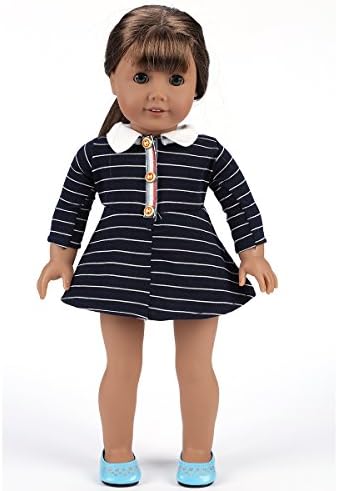 RainbowGirl Doll Clothes Set for 18 inch American Girl Doll-Include T-shirt,Short,Skates