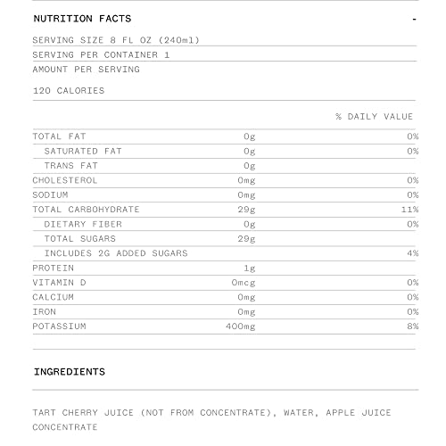 Cheribundi ORIGINAL Tart Cherry Juice Pro Athlete Workout Recovery