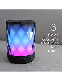 Portable Bluetooth Speakers With Lights, SHAVA Diamond Wireless LED speaker with auto color changing, Speakerphone with TWS feature for Bluetooth Speakers Light Up, great for party, gifts and presents