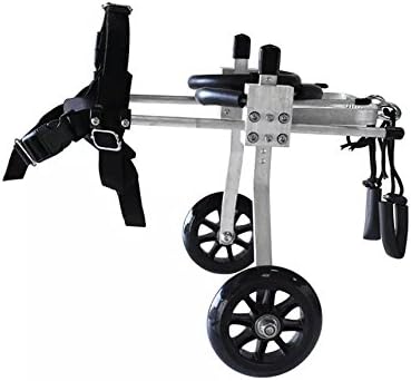 Dog Wheelchair -Weight 0 to 70 lbs,Hip Height:0"-24" Adjustable for Hind Legs Rehabilitation for Handicapped Pet(XXS-01)