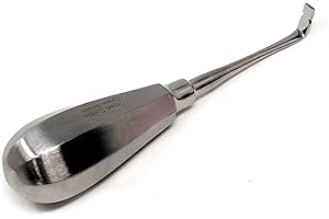 IMED SCIENTIFIC Dental Elevator Crown Splitter Spreader Remover Right Angled 90 Degree Curved Tip Stainless Steel Tooth Extracting Hollow Handle Instruments