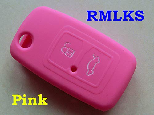 HATCHMATIC RMLKS Silicone Car Key Case for Chery A3 A5 A13 M11 E5 Tiggo Tengo Fulwin 2 Cowin Cover Keyless Remote Fob Shell: Pink