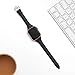 WFEAGL Compatible with Apple Watch Band 38mm 40mm, Waterproof Hybrid Genuine Leather Silicone Sweatproof Strap for iWatch SE & Series 6 5 4 3 2 1 Nike+ Sports Edition (Black+RoseGold)