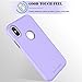 BENTOBEN Phone Case Compatible with iPhone Xs Case Protective Slim Shockproof Hard PC Flexible TPU Rugged Phone Cases for Girls Women, Purple/Lavender