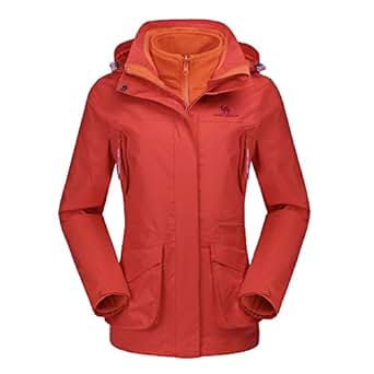 Amazon.com: CAMEL CROWN Womens Waterproof Ski Jacket 3-in ...