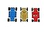 Hot Wheels Car Maker Chassis - Red, Blue and Gold (3 Chassis)
